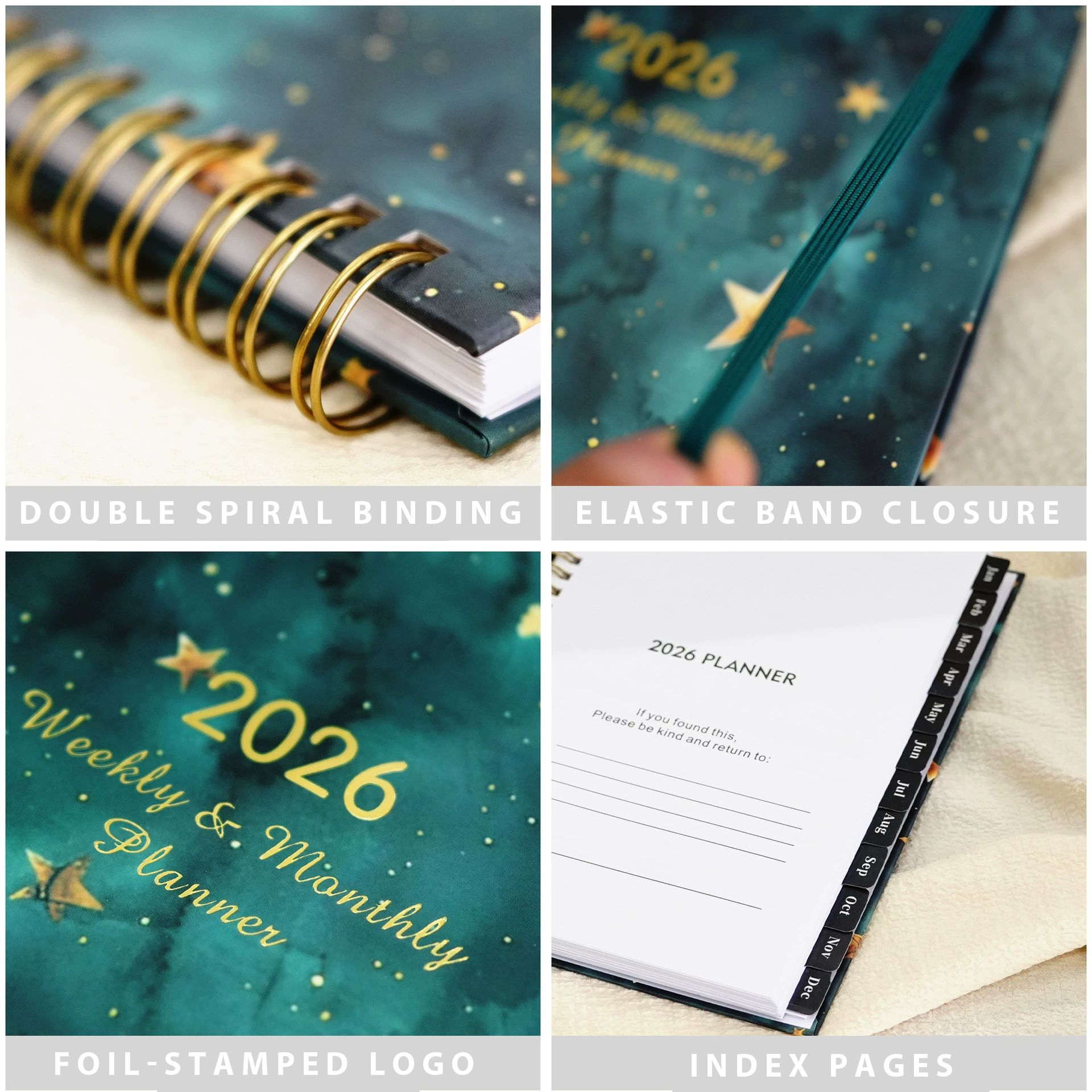 2026 weekly planner with organized layout for productivity